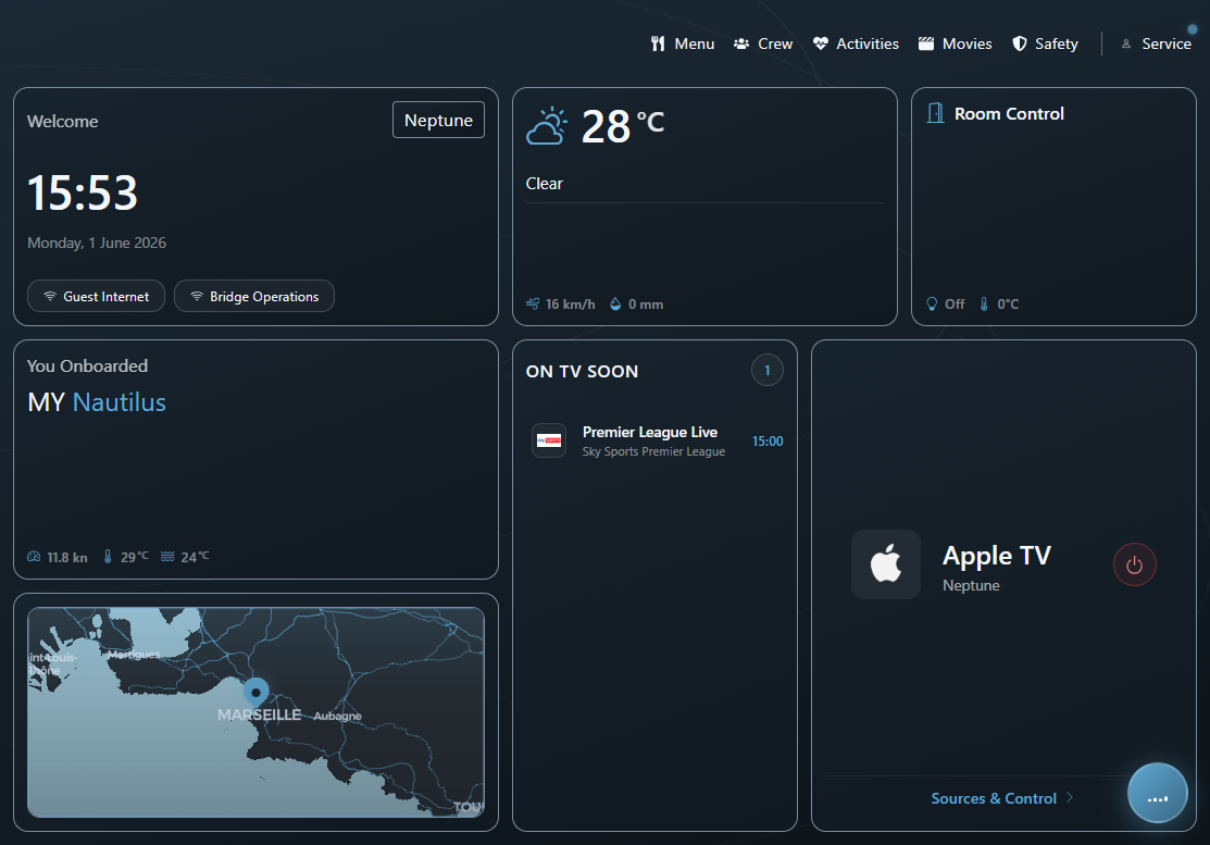 Teal dashboard screenshot