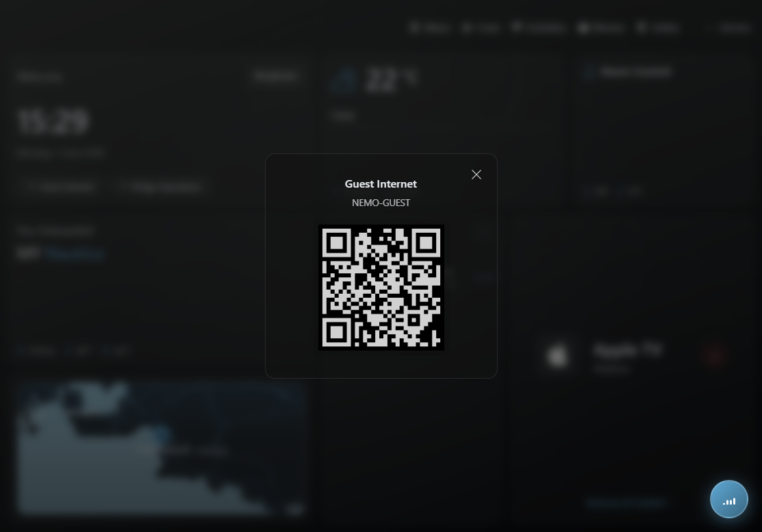 Wifi profiles screenshot